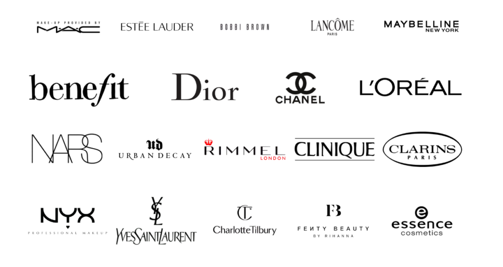 available cosmetic brands